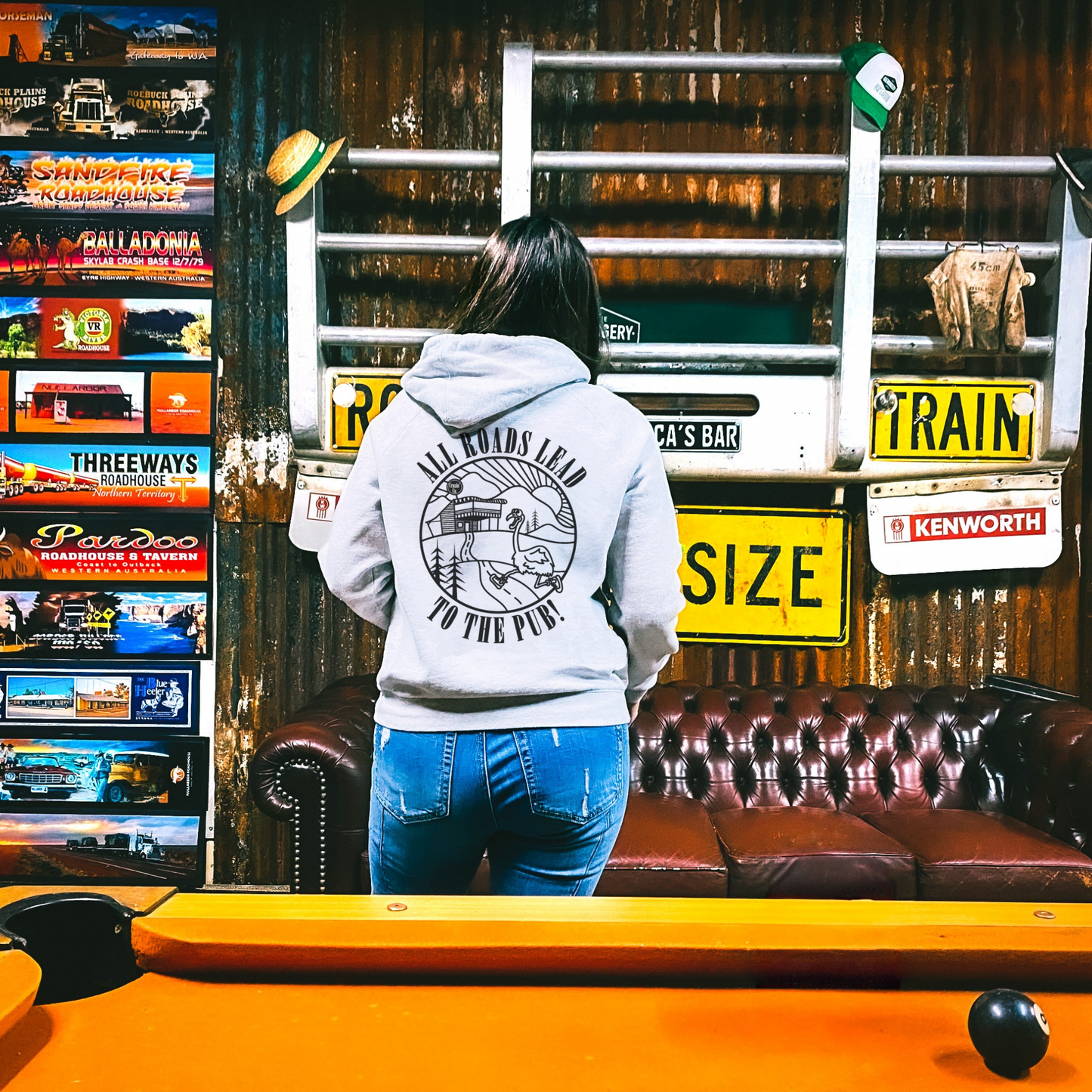 All Roads Lead To The Pub | Ladies Hoodie
