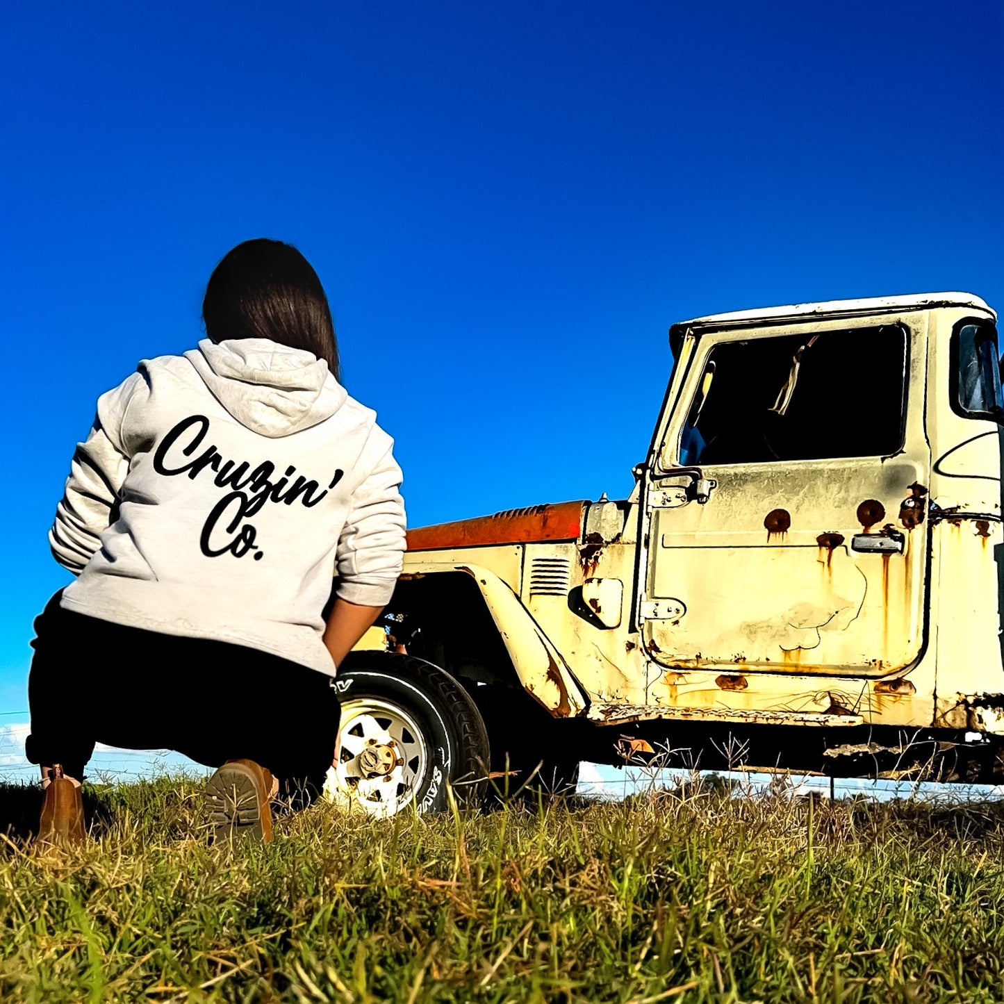 Cruzin' Co. Cursive Logo | Ladies Hoodie