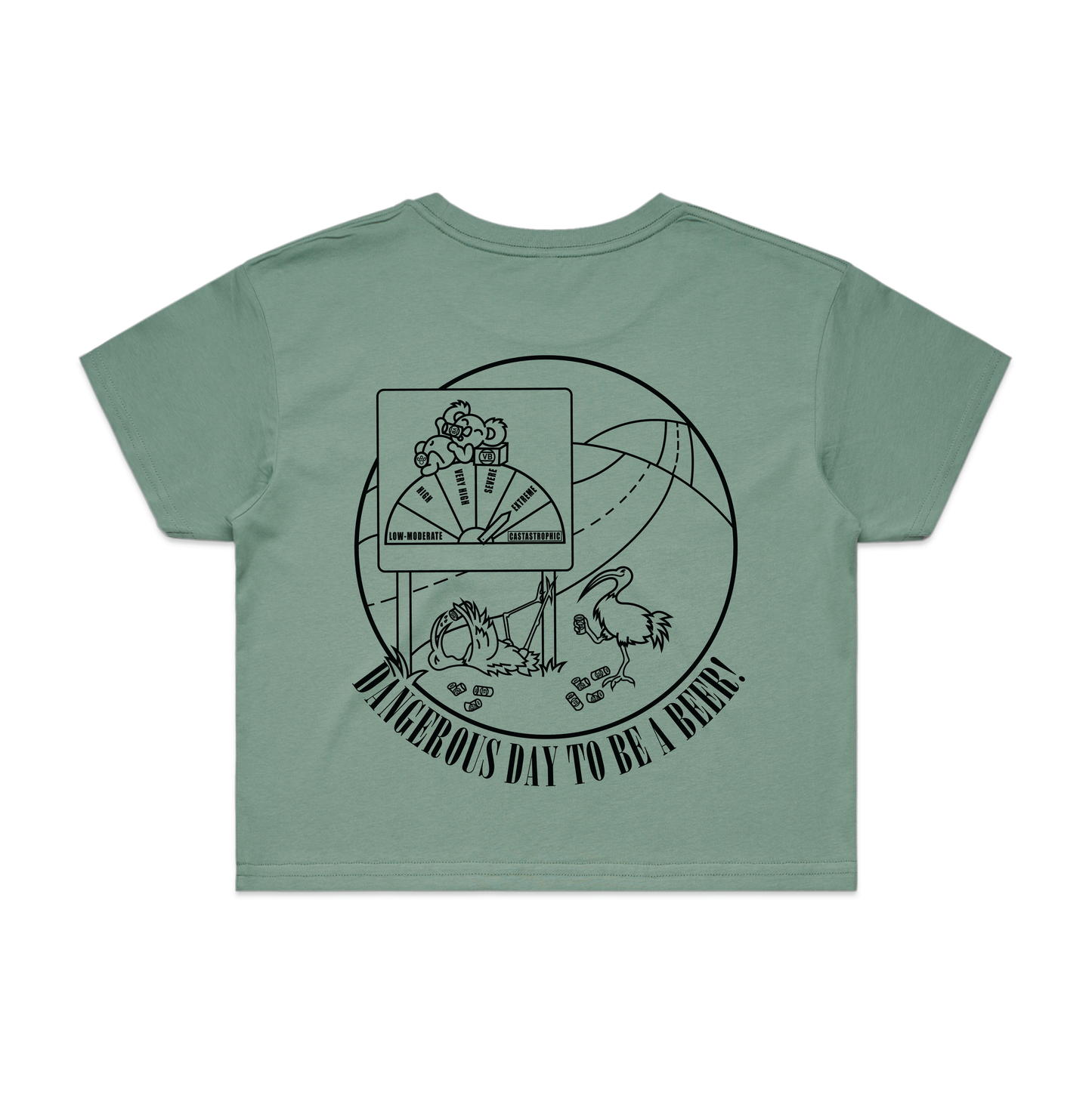 Dangerous Day To Be A Beer | Ladies Crop