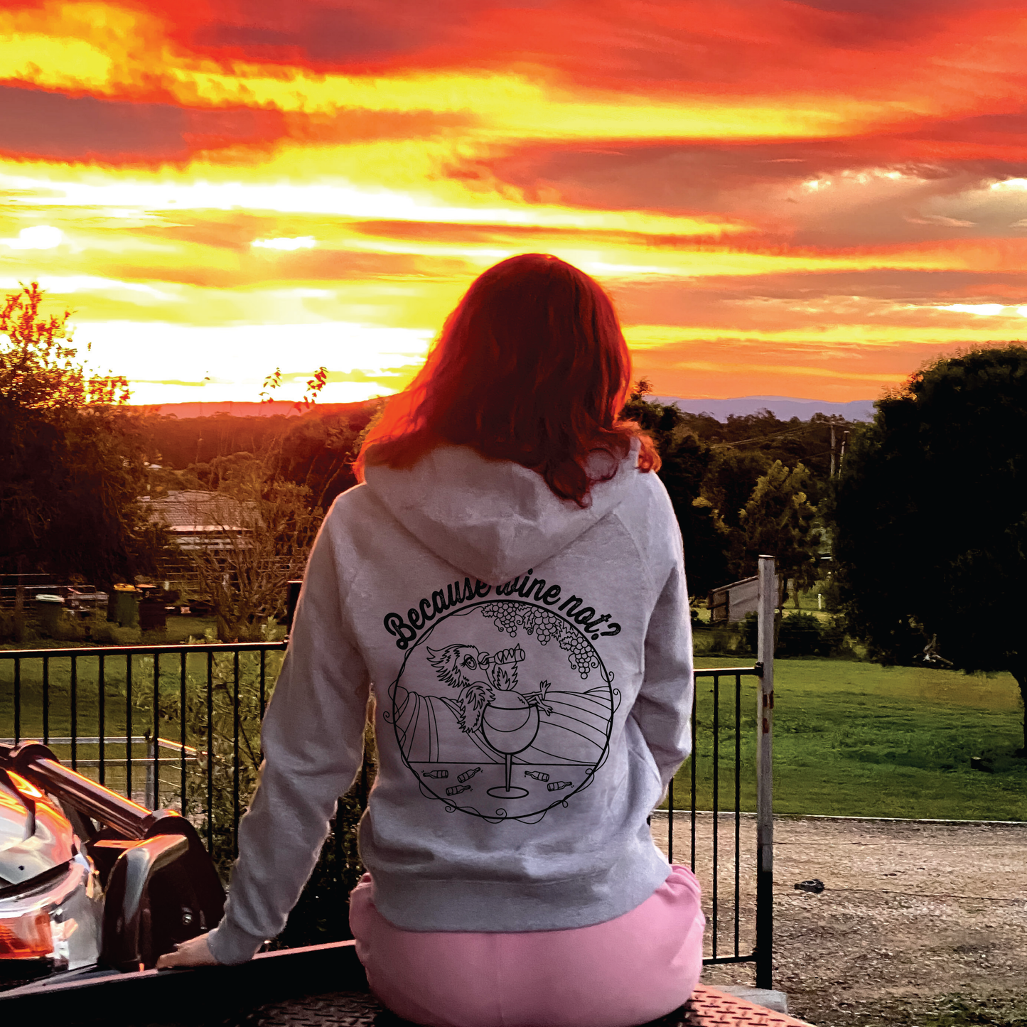 Because Wine Not? | Ladies Hoodie