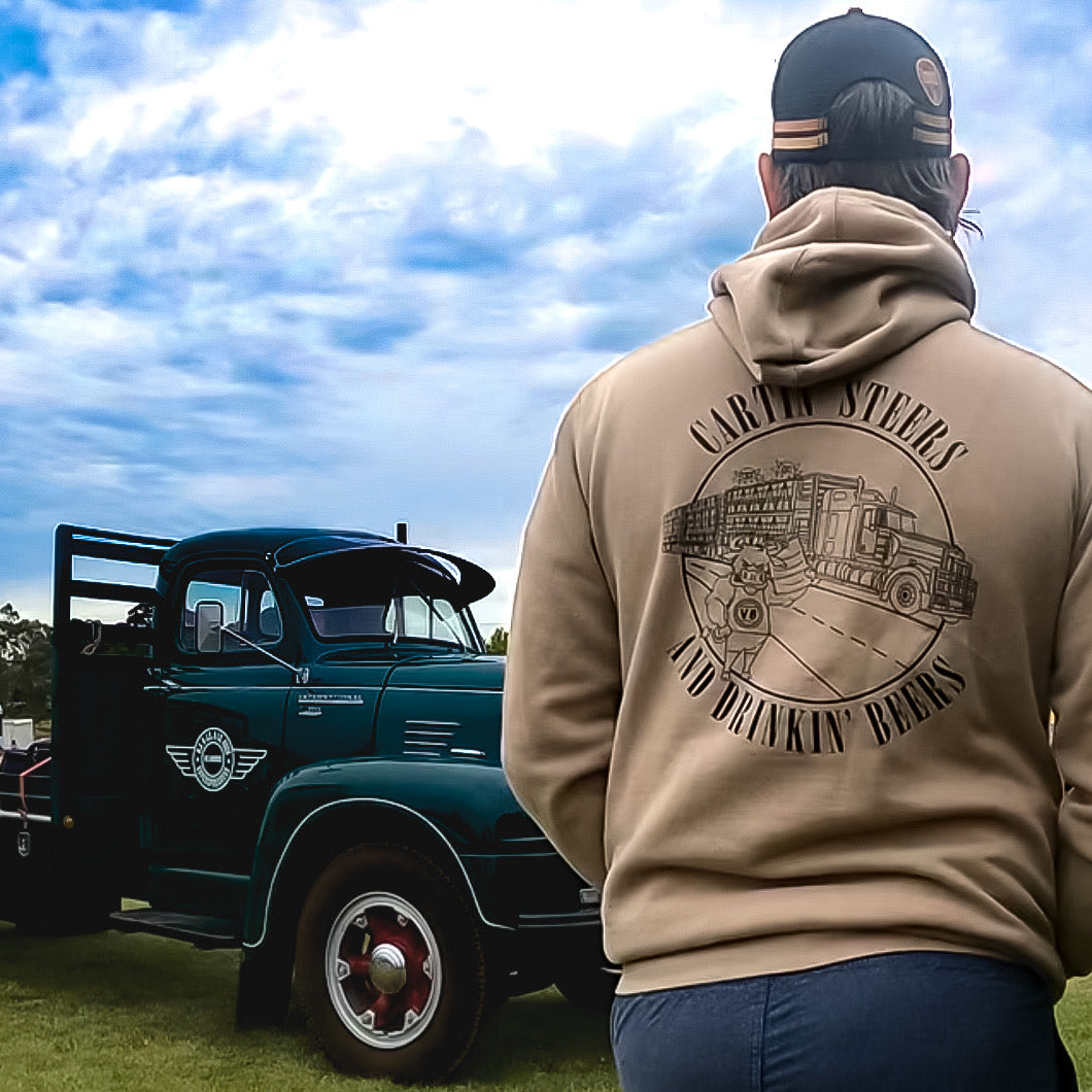 Cartin' Steers And Drinkin' Beers | Men's Hoodie