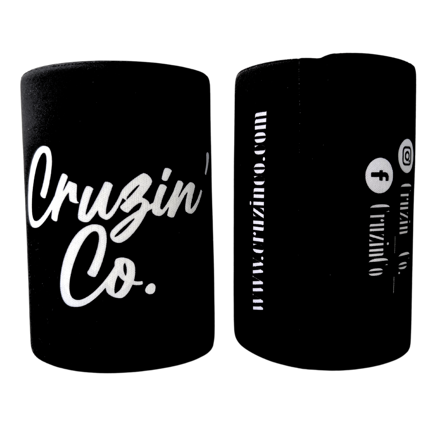 Cruzin' Co. Cursive Logo | Stubby Cooler