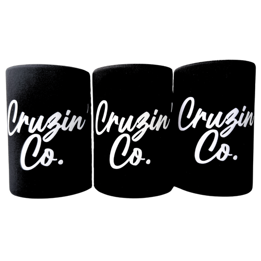 Cruzin' Co. Cursive Logo | Stubby Cooler