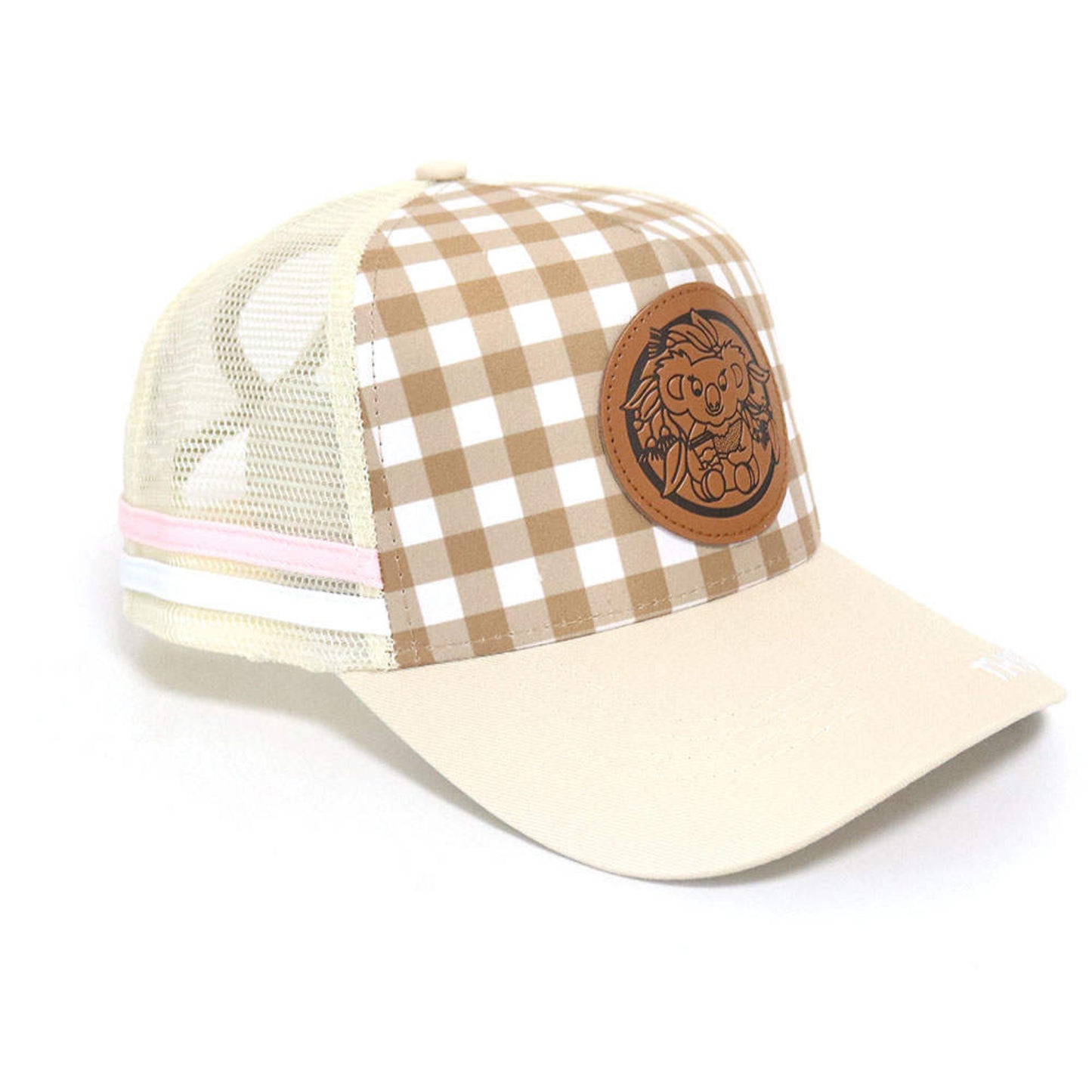 This Is Livin’ | Gingham Version | Ponytail Trucker Cap