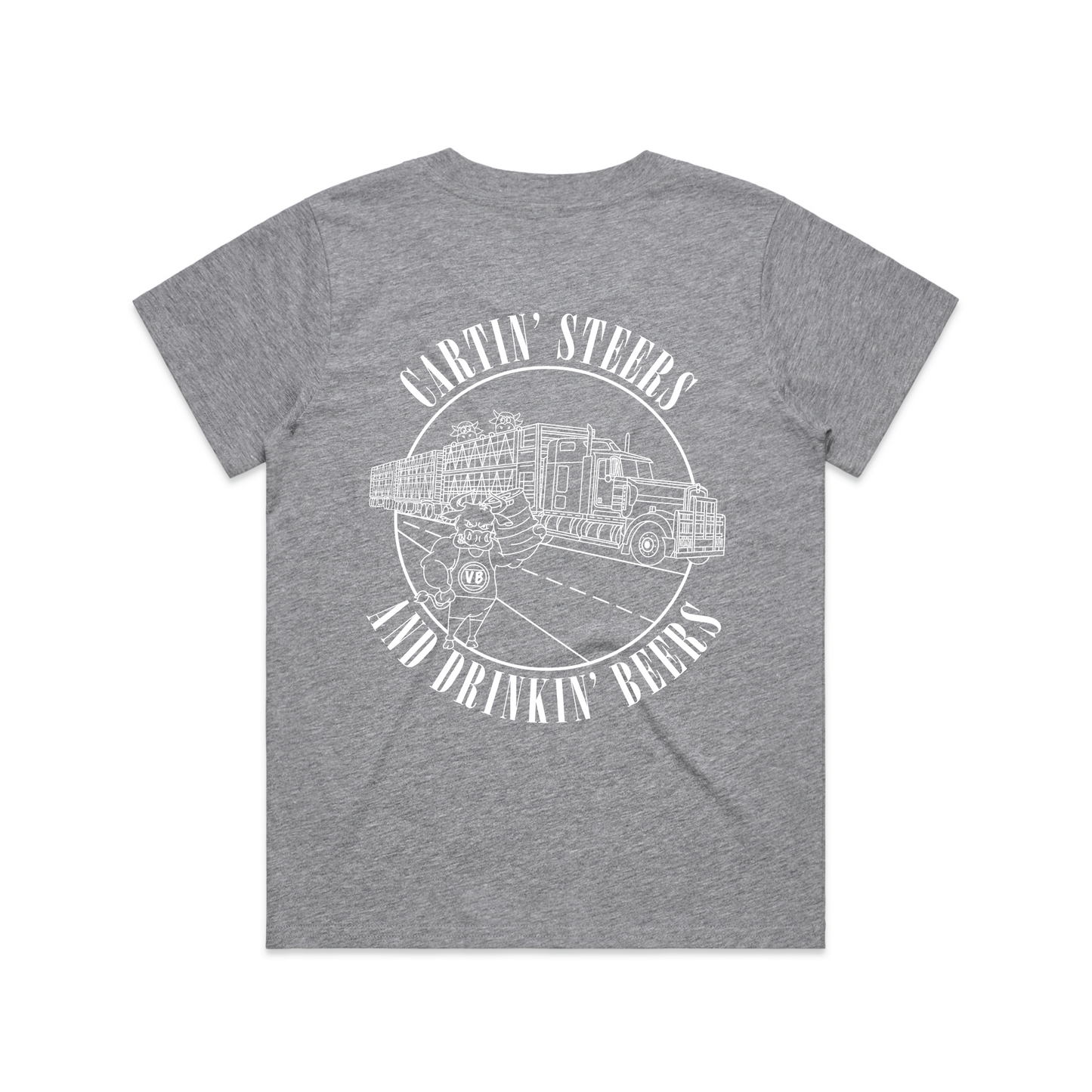 ORIG LOGO SALE! Cartin' Steers And Drinkin' Beers | Ladies Tee