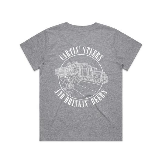 ORIG LOGO SALE! Cartin' Steers And Drinkin' Beers | Ladies Tee