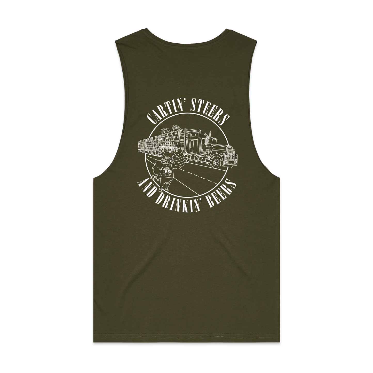 Cartin' Steers and Drinkin' Beers | Muscle Tank