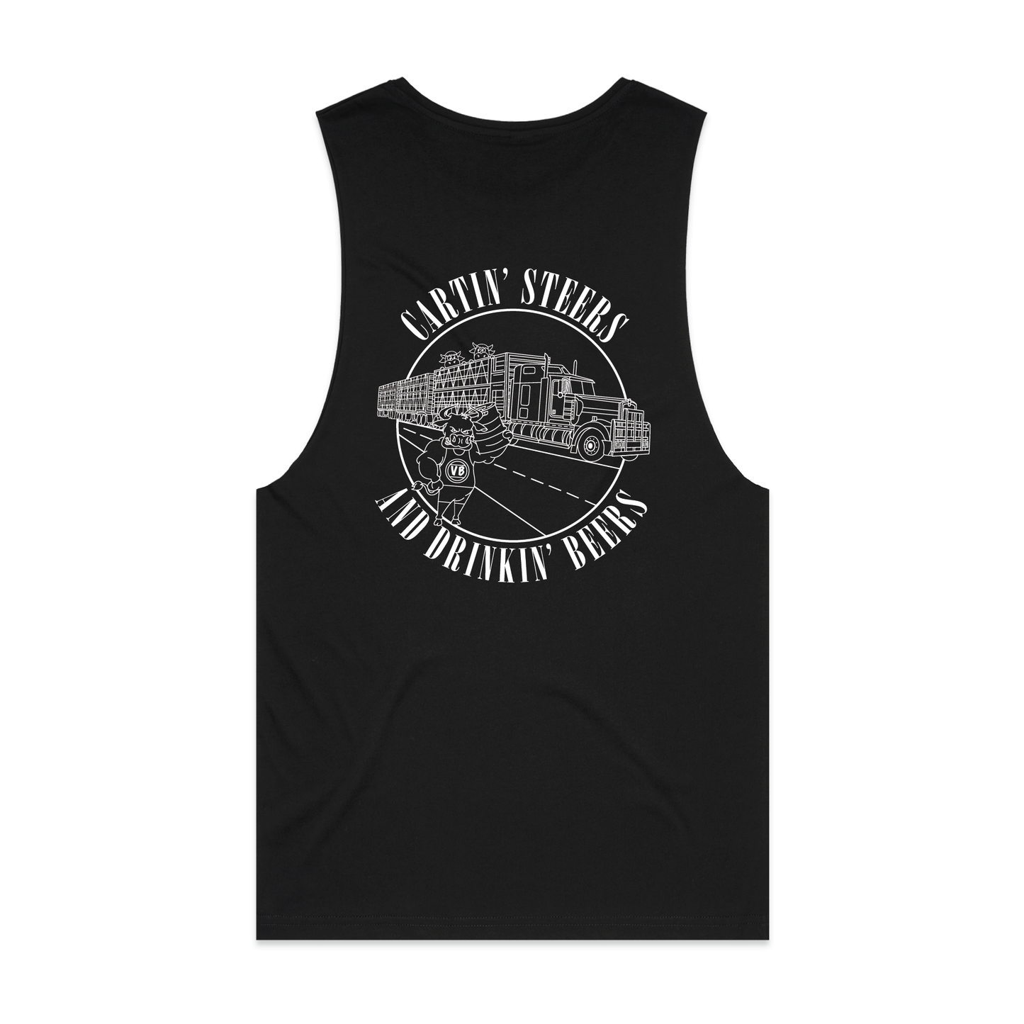 Cartin' Steers and Drinkin' Beers | Muscle Tank