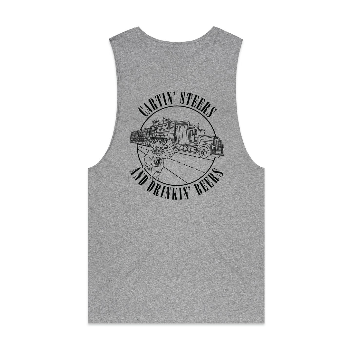 Cartin' Steers and Drinkin' Beers | Muscle Tank