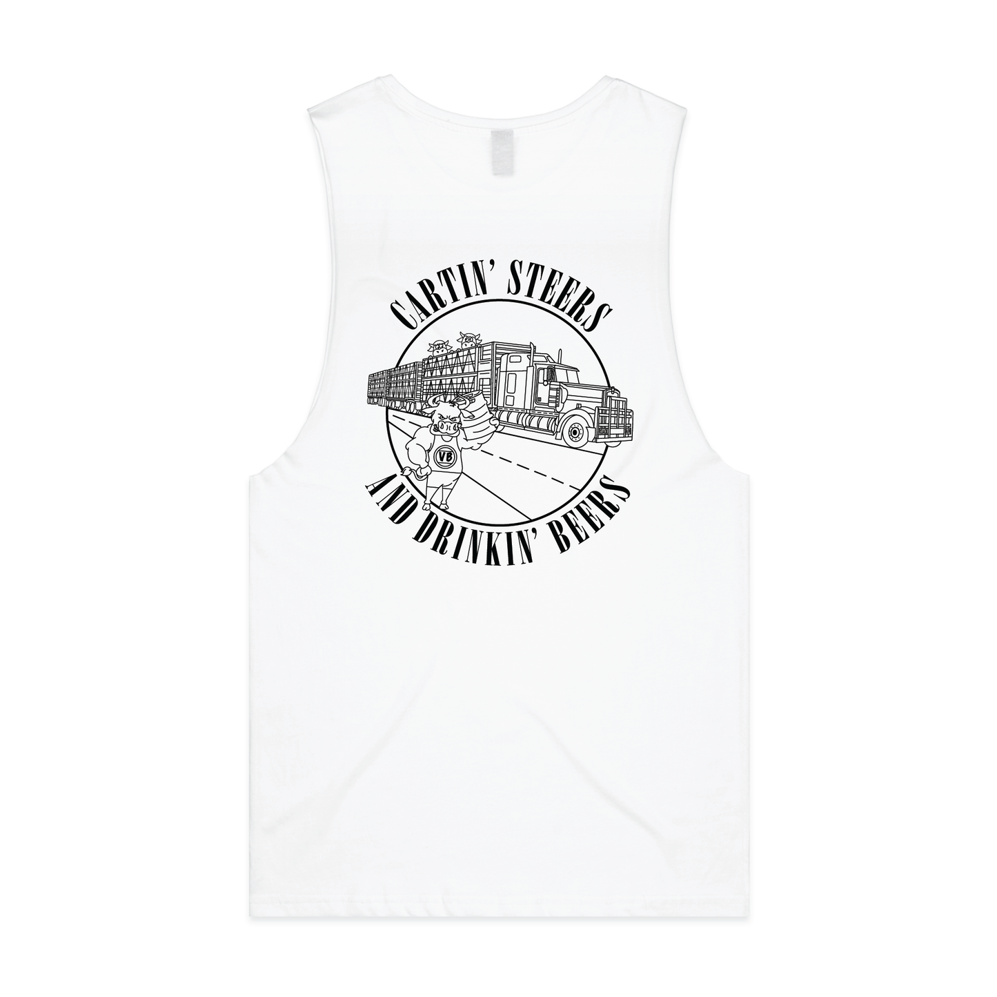 Cartin' Steers and Drinkin' Beers | Muscle Tank