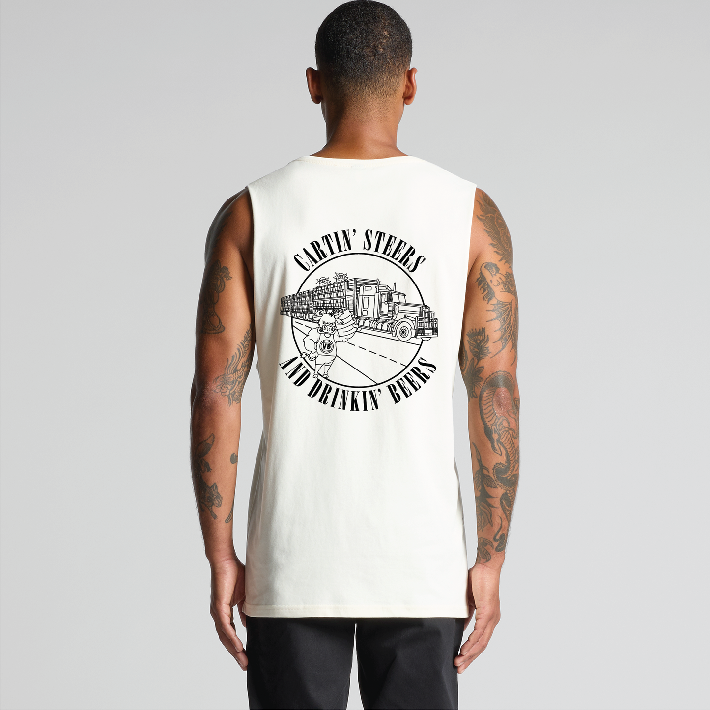 Cartin' Steers and Drinkin' Beers | Muscle Tank