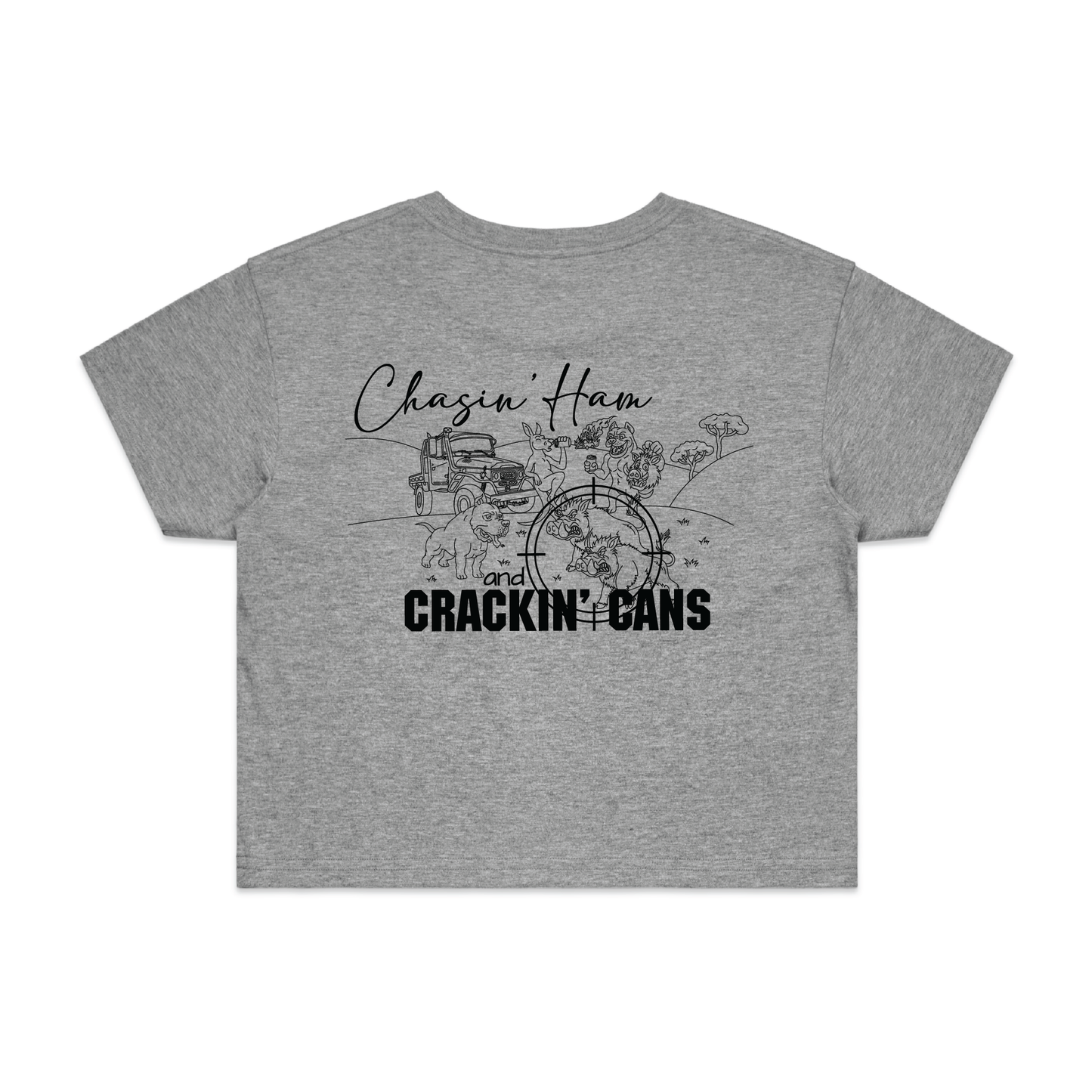 Chasin' Ham and Crackin' Cans  | Ladies Crop