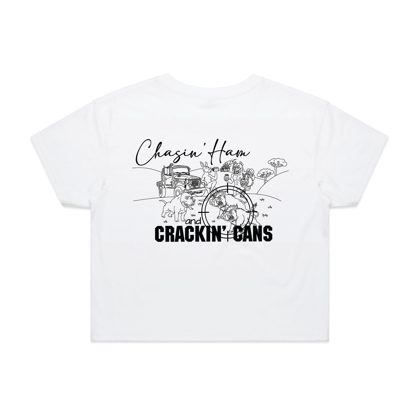 Chasin' Ham and Crackin' Cans  | Ladies Crop