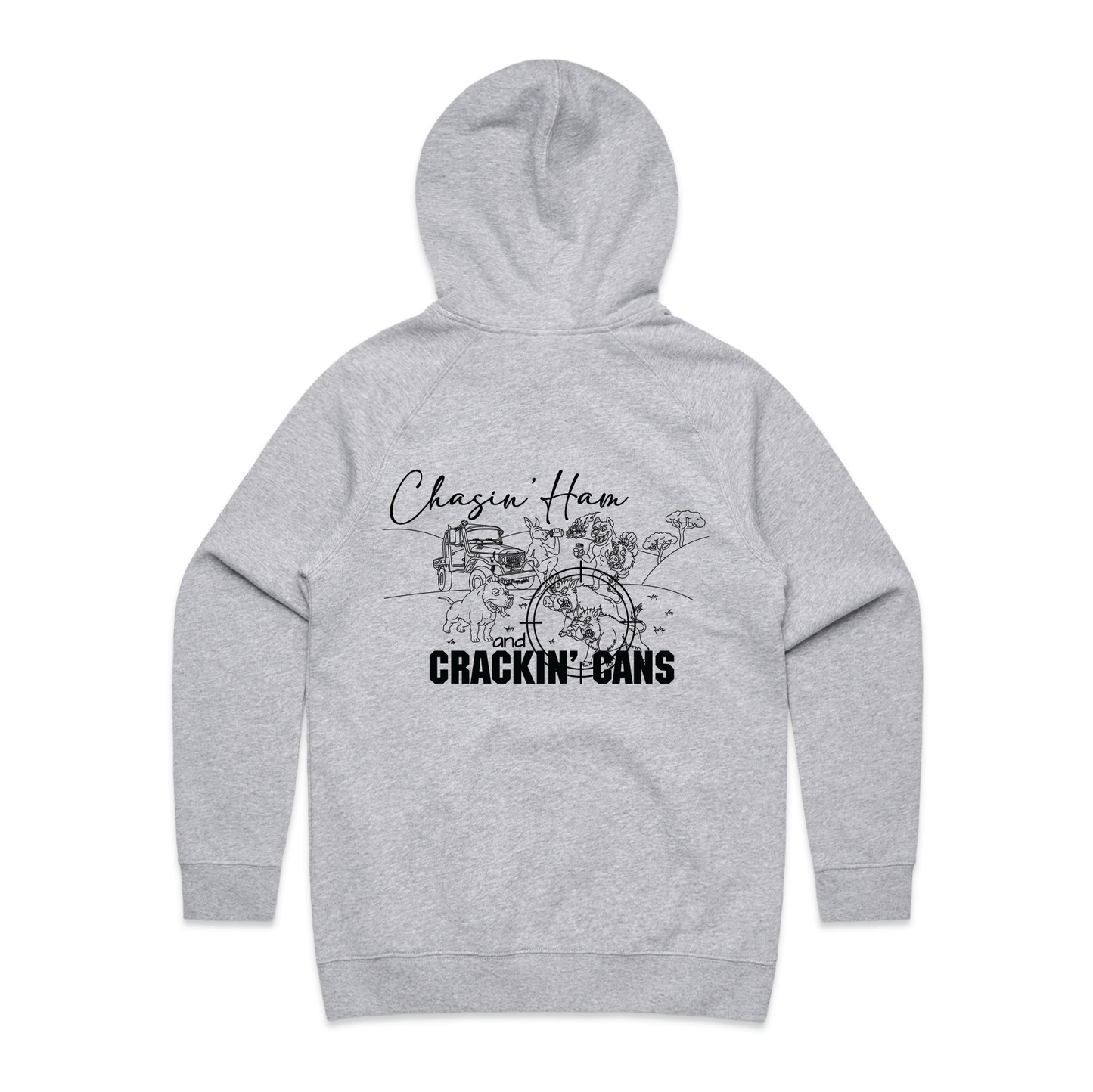 Chasin' Ham and Crackin' Cans | Ladies Hoodie