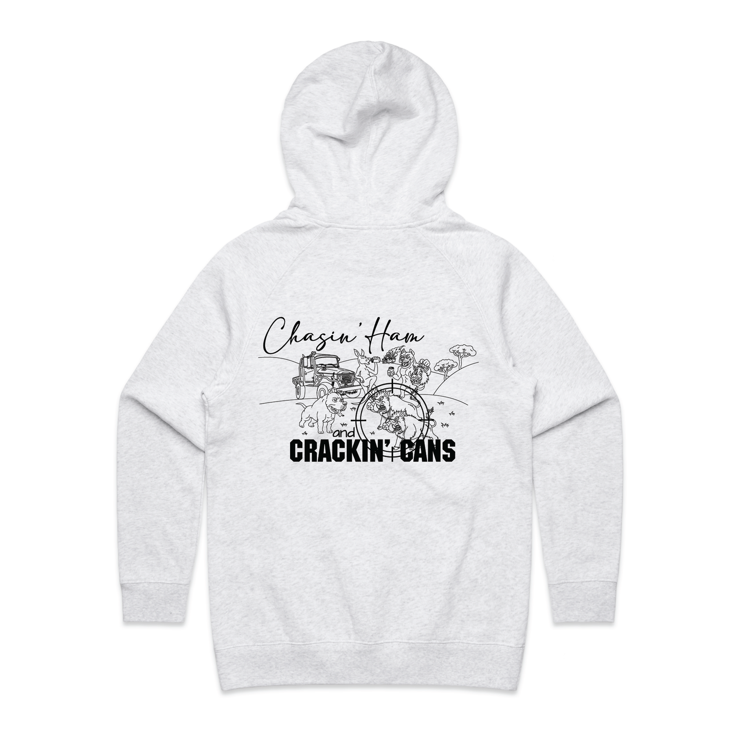 Chasin' Ham and Crackin' Cans | Ladies Hoodie