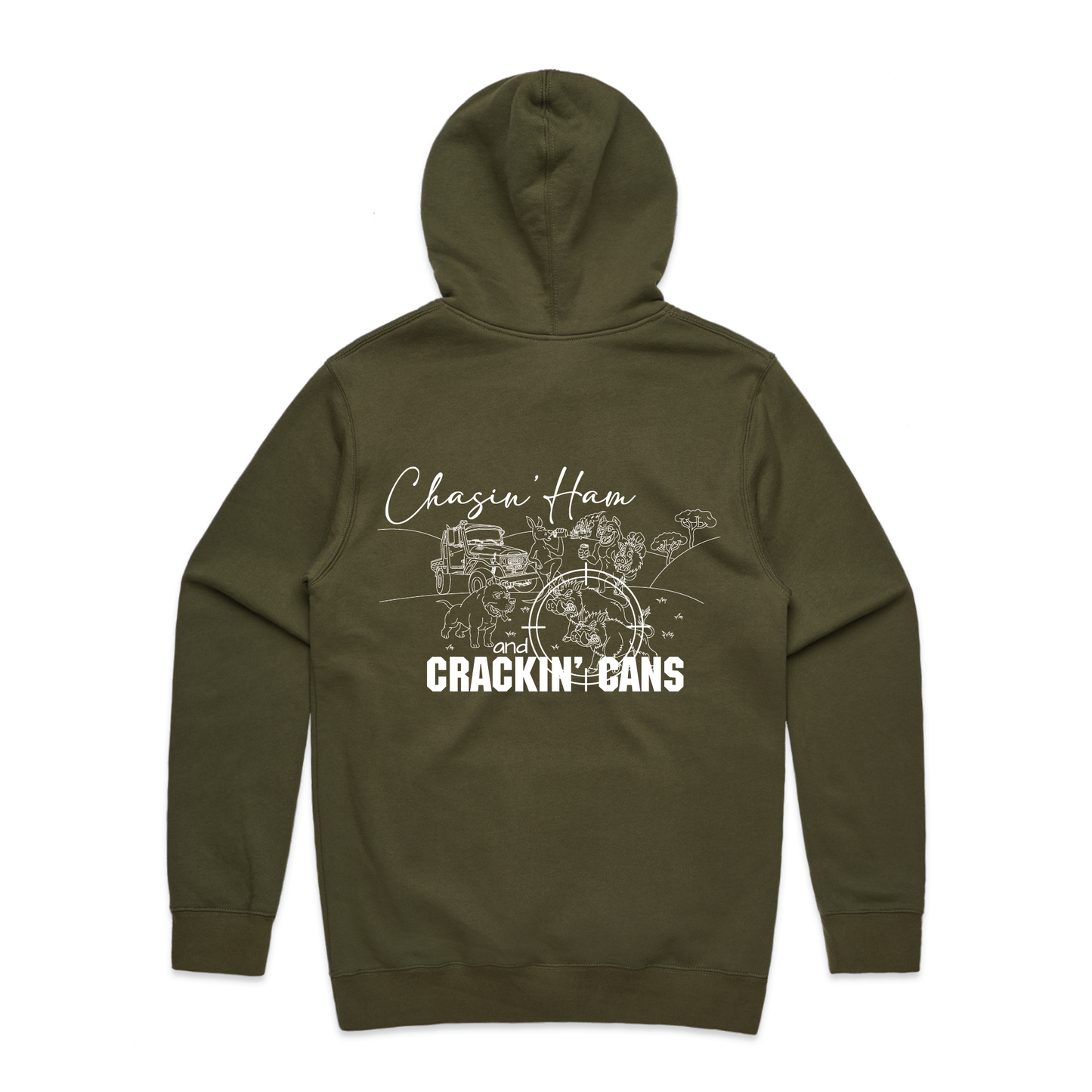 Chasin' Ham and Crackin' Cans | Men's Hoodie