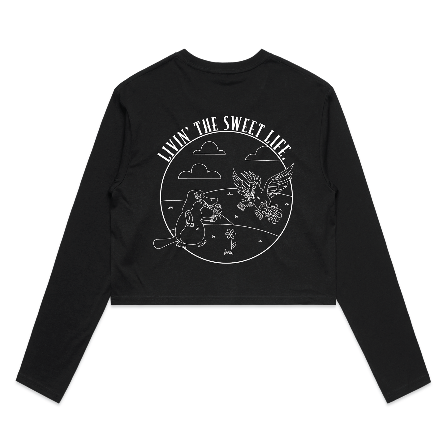 Livin' The Sweet Life | Ladies Long Sleeve Crop