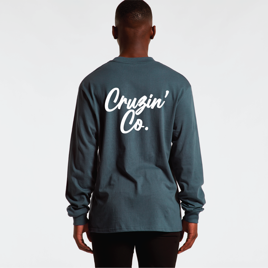 Cruzin’ Co. Cursive Logo | Mens Long Sleeve