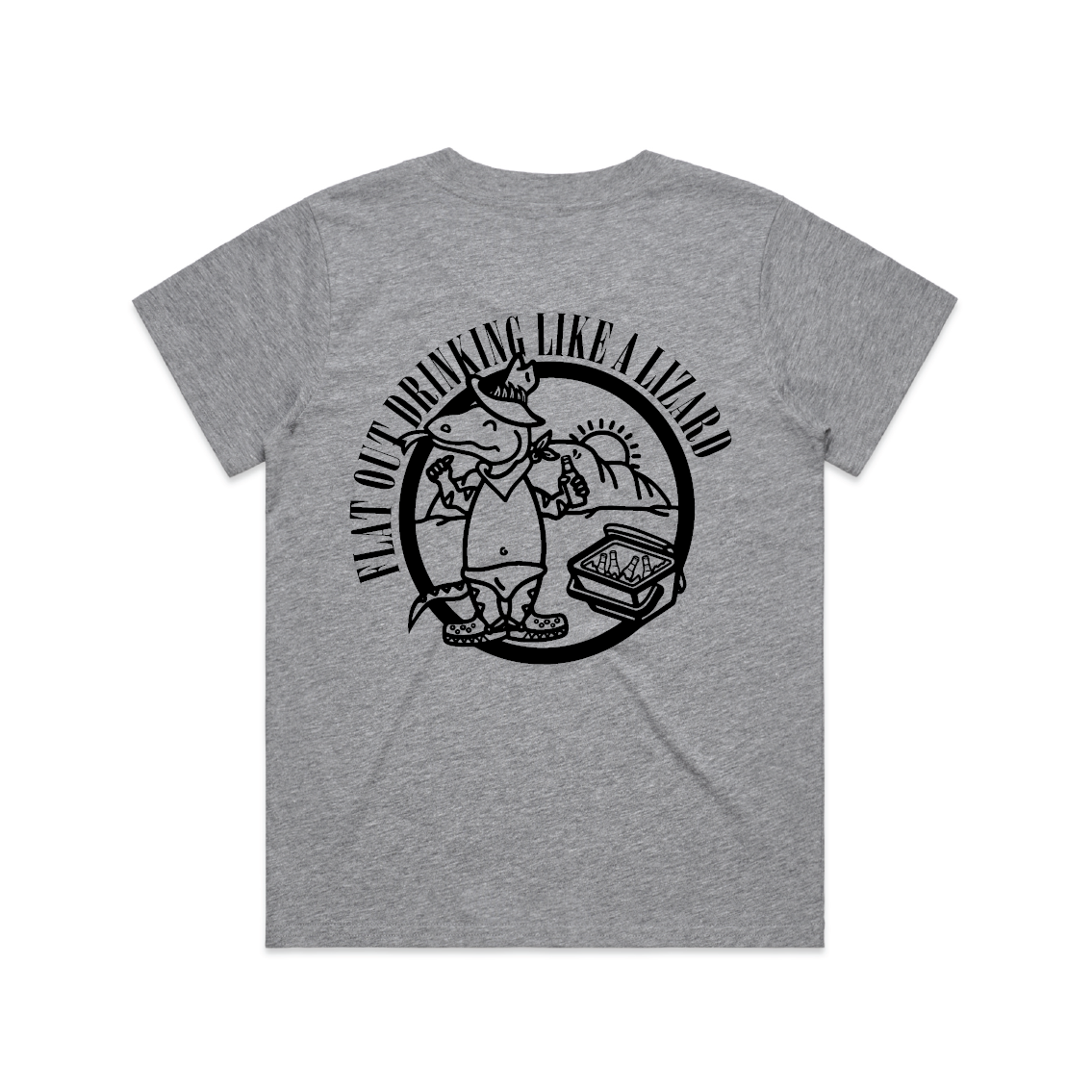 ORIG LOGO SALE! Flat Out Drinking Like A Lizard | Ladies Tee