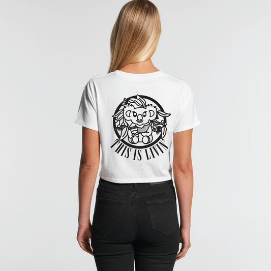 ORIG LOGO SALE! This Is Livin' | Ladies Crop