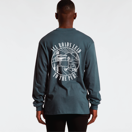 All Roads Lead To The Pub | Mens Long Sleeve