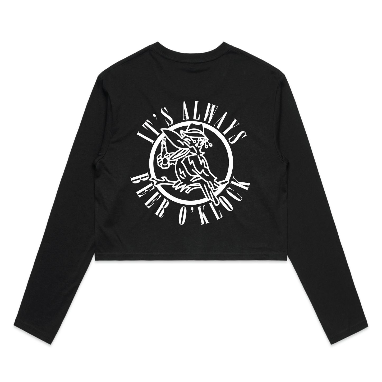 It's Always Beer O'Klock | Ladies Long Sleeve Crop