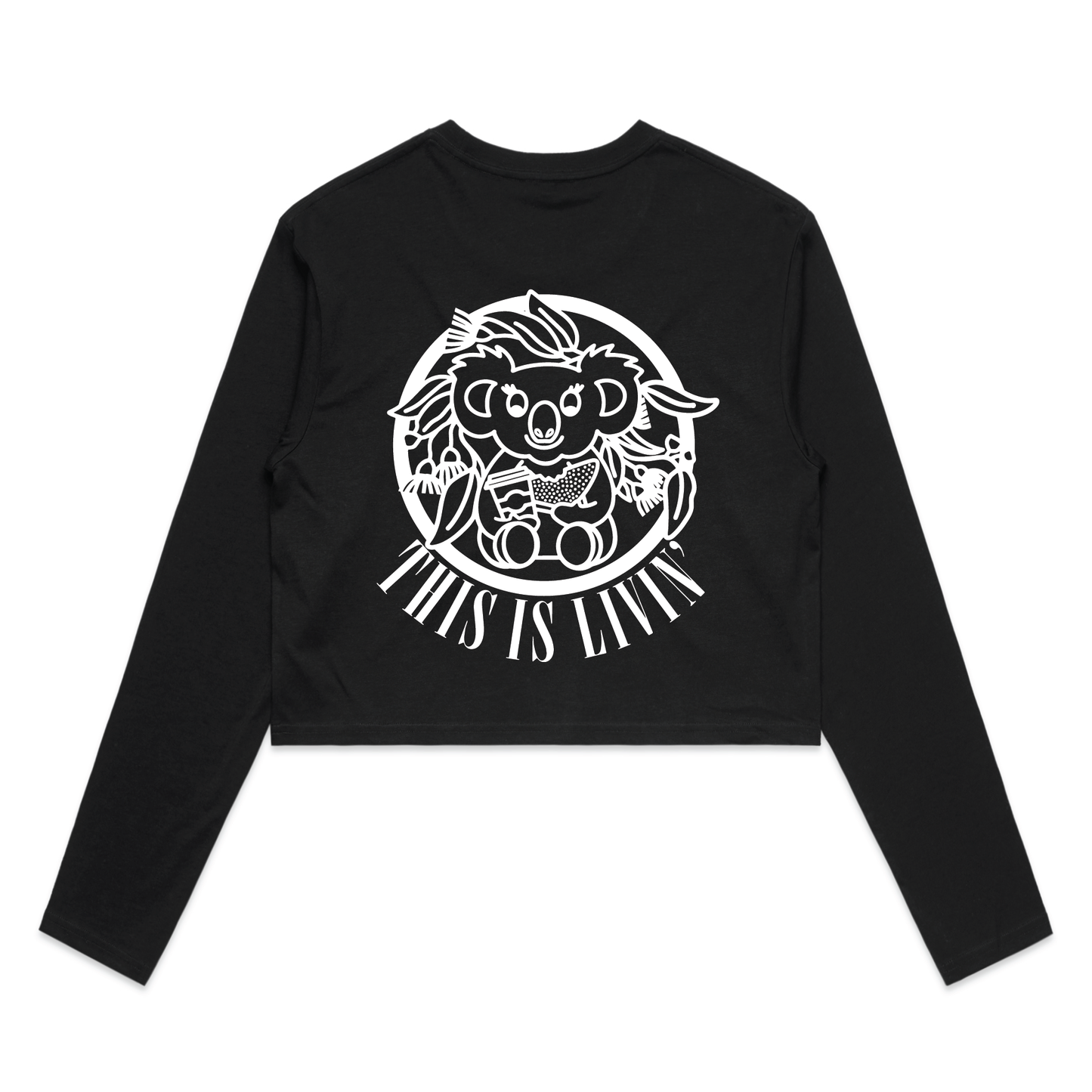 This Is Livin' | Ladies Long Sleeve Crop