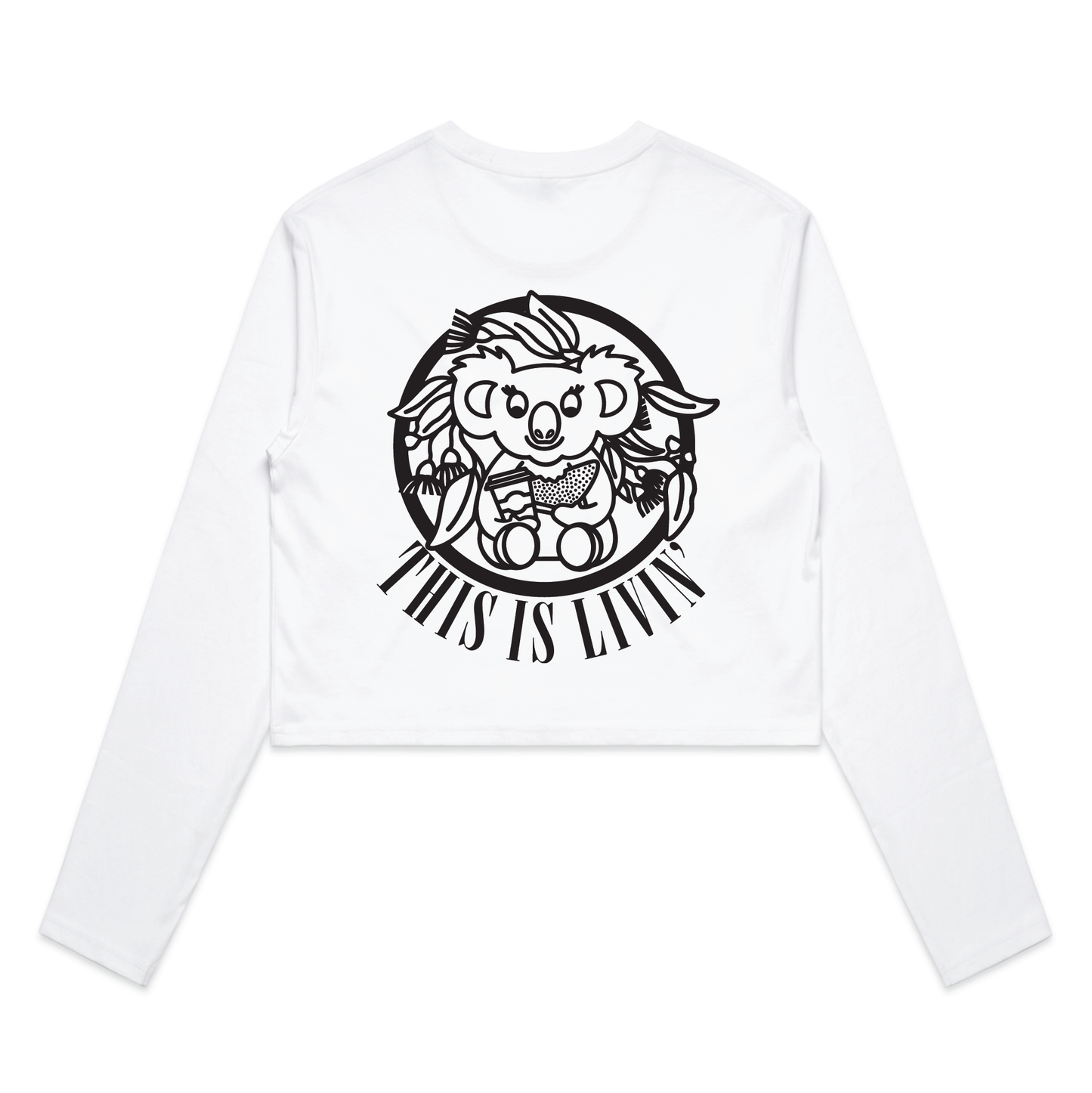 This Is Livin' | Ladies Long Sleeve Crop