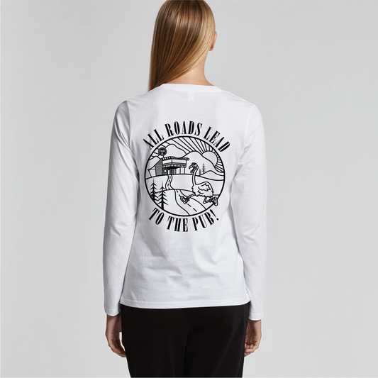 All Roads Lead To The Pub | Ladies Long Sleeve