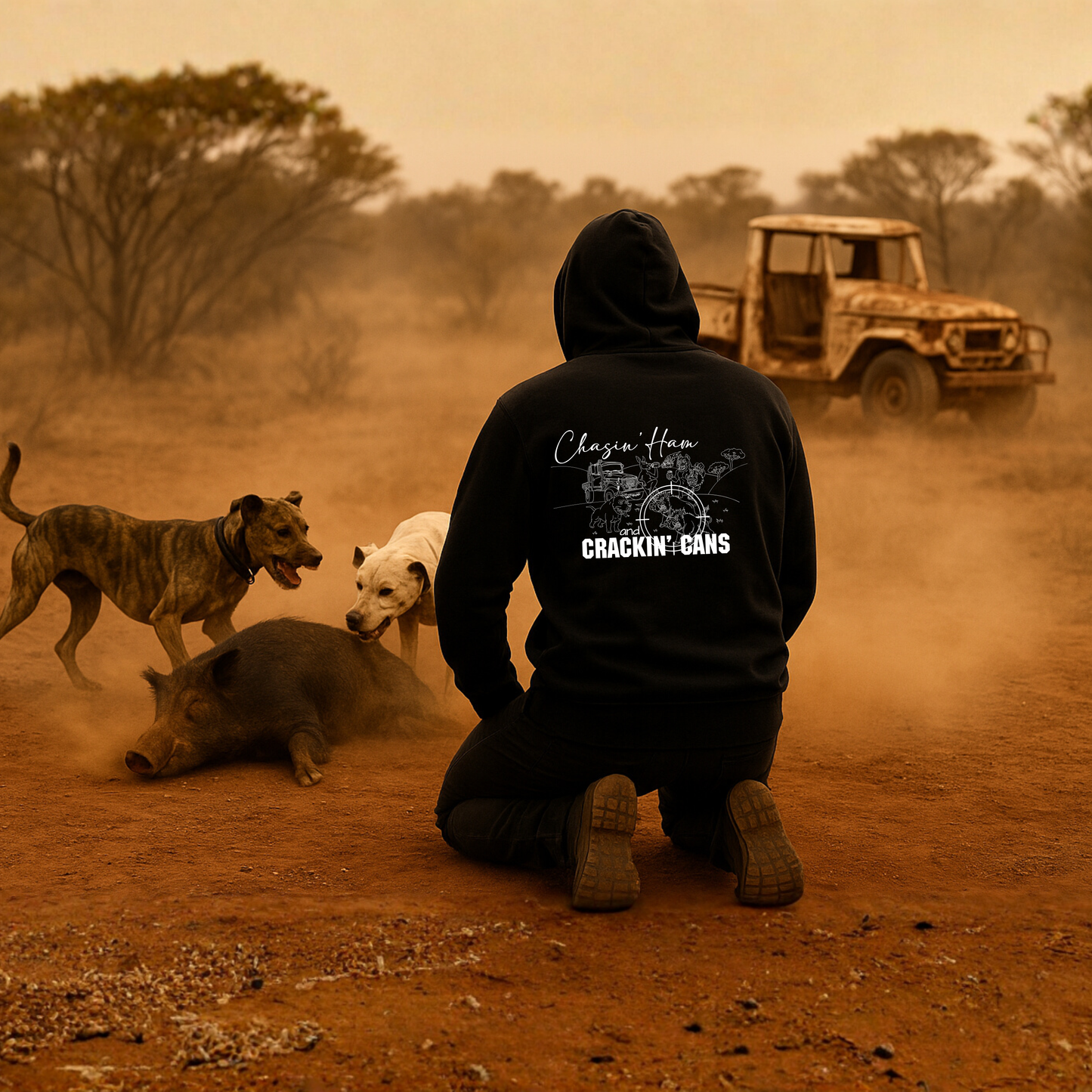 Chasin' Ham and Crackin' Cans | Men's Hoodie