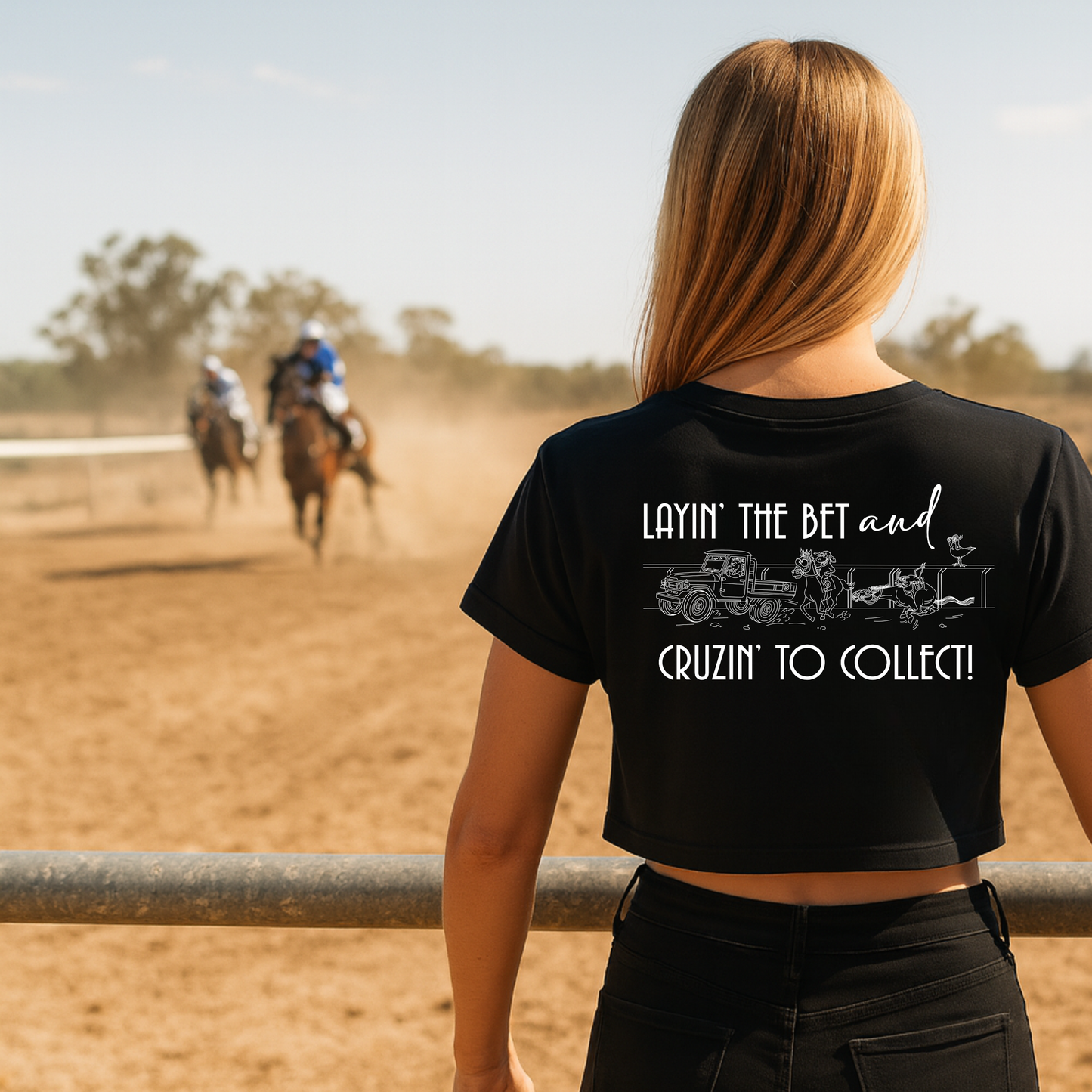 Layin' The Bet and Cruzin' To Collect | Ladies Crop