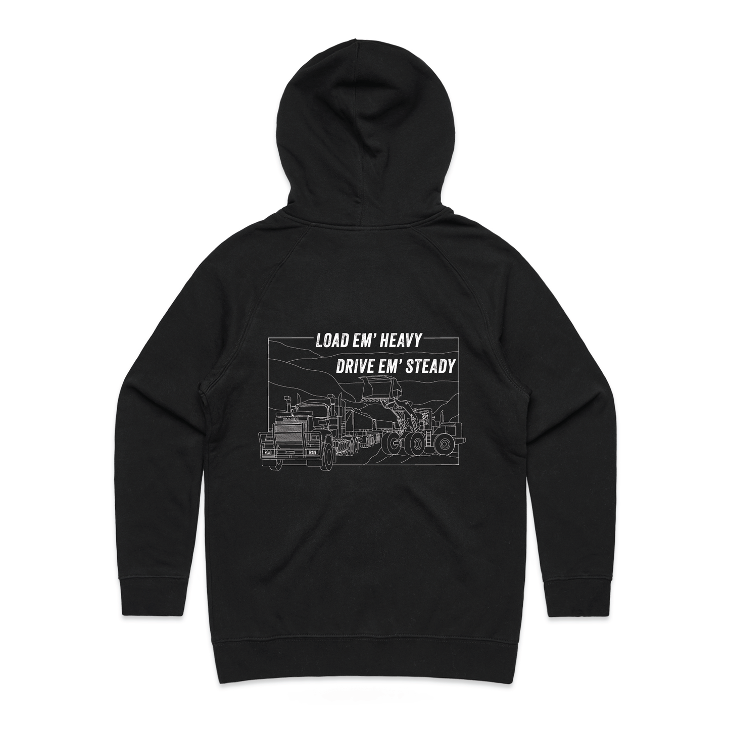 Load Em' Heavy Drive Em' Steady | Ladies Hoodie