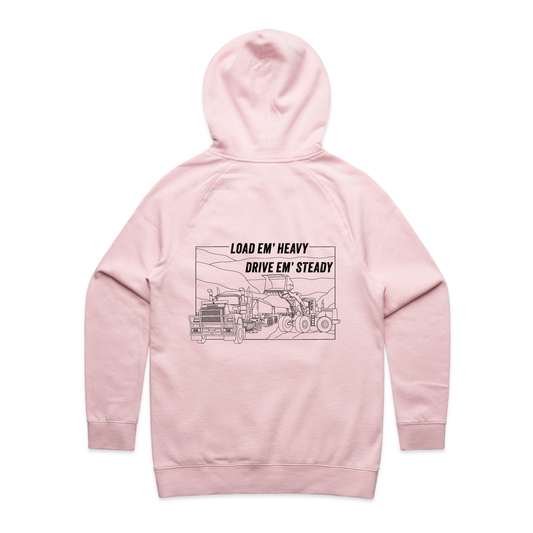 Load Em' Heavy Drive Em' Steady | Ladies Hoodie