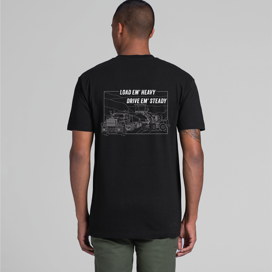 Load Em' Heavy Drive Em' Steady | Men’s Tee