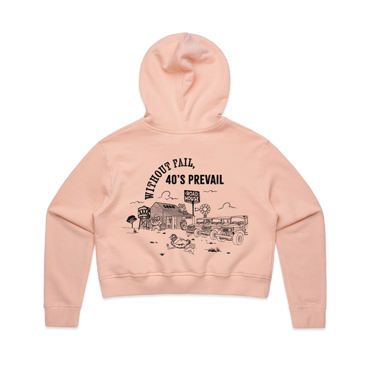 Without Fail, 40's Prevail | Ladies Crop Hoodie