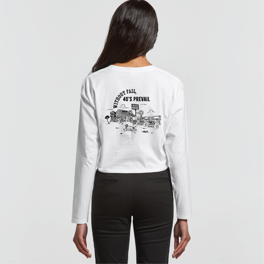 Without Fail, 40's Prevail | Ladies Long Sleeve Crop