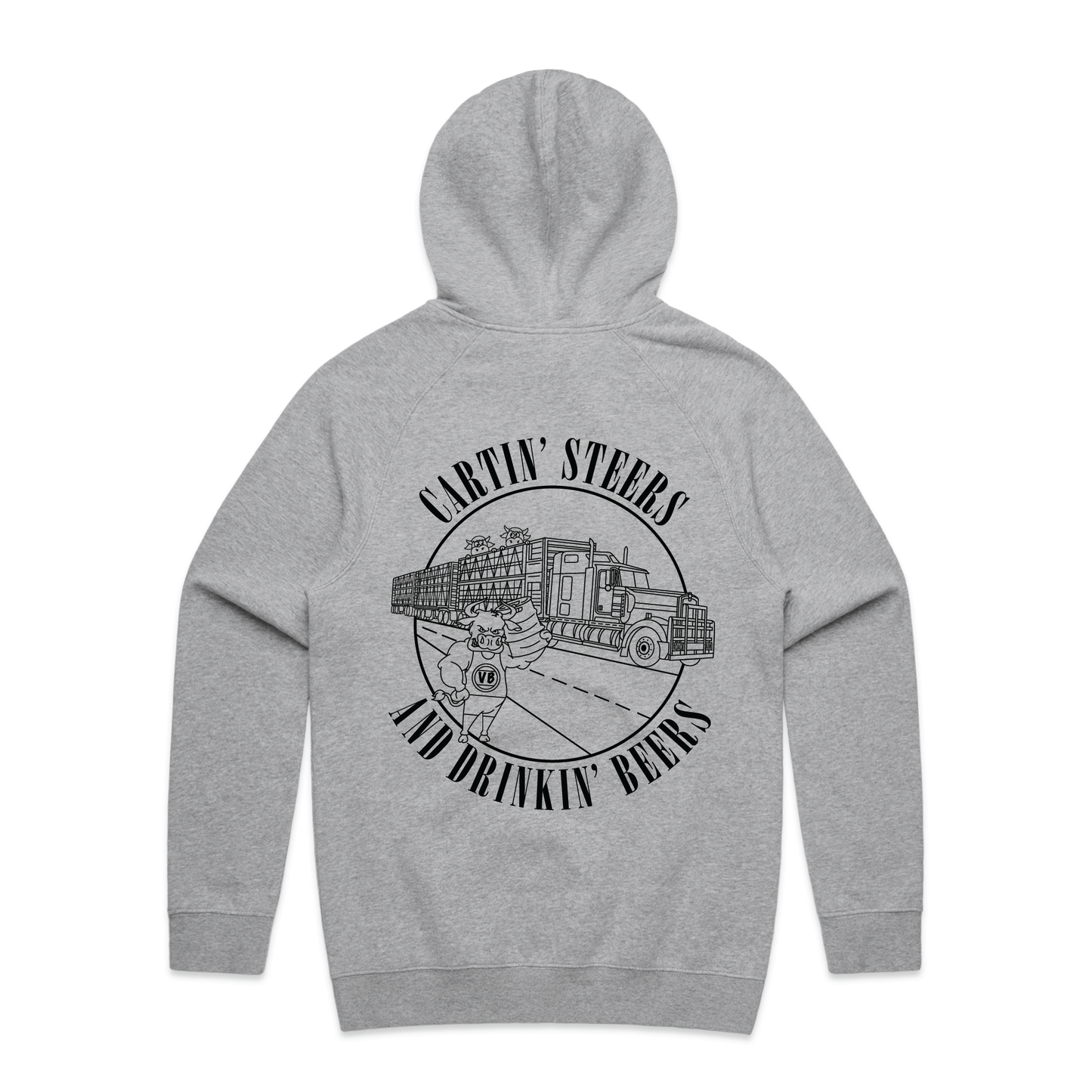 Cartin' Steers And Drinkin' Beers | Men's Hoodie