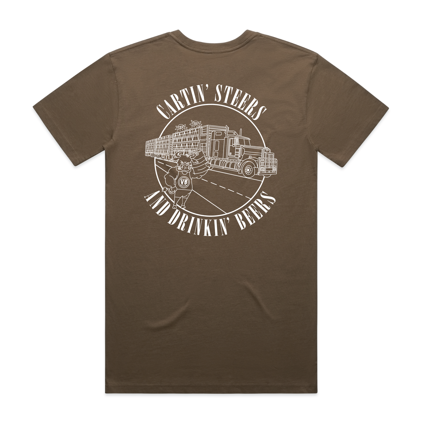 Cartin’ Steers and Drinkin’ Beers | Men’s Tee