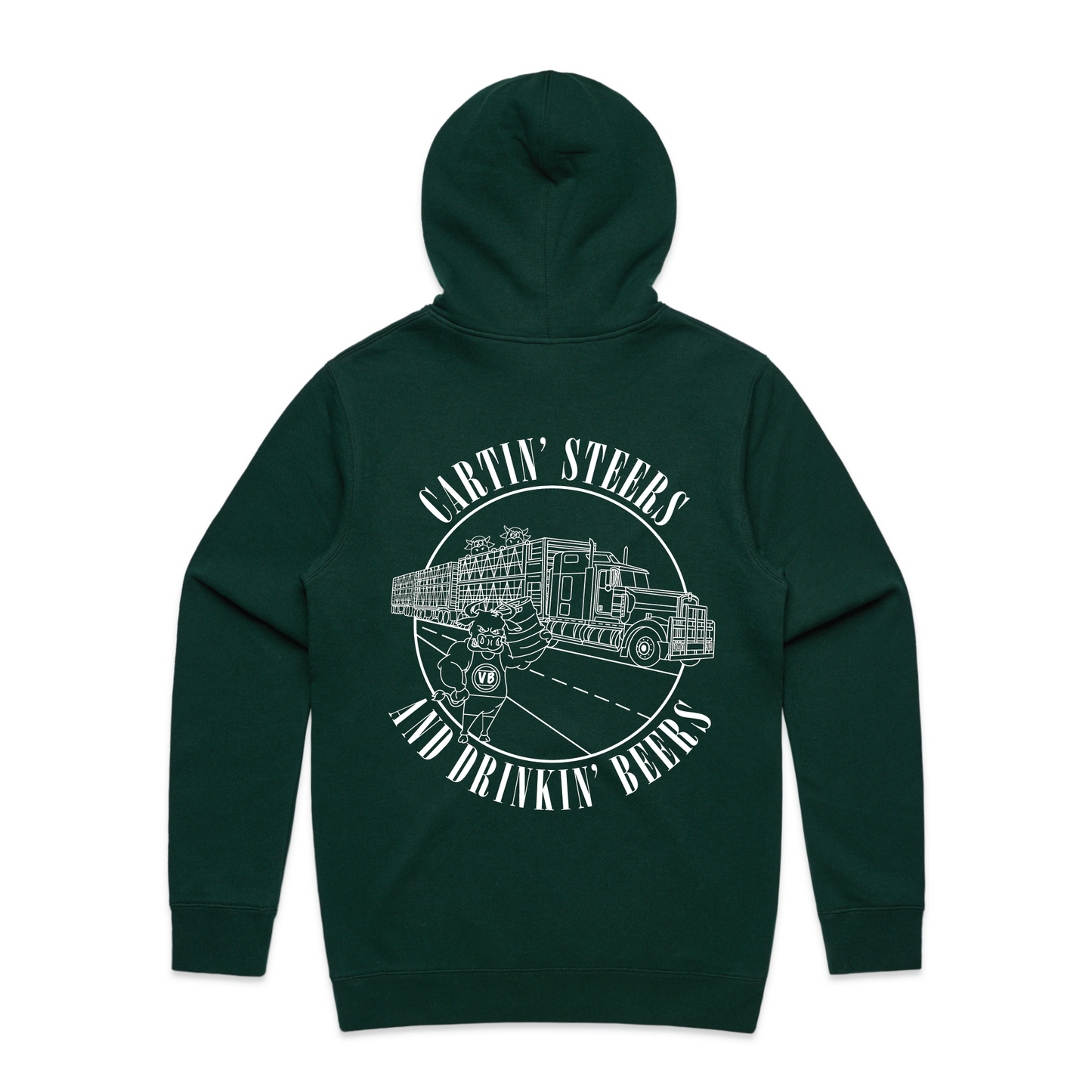 Cartin' Steers And Drinkin' Beers | Men's Hoodie