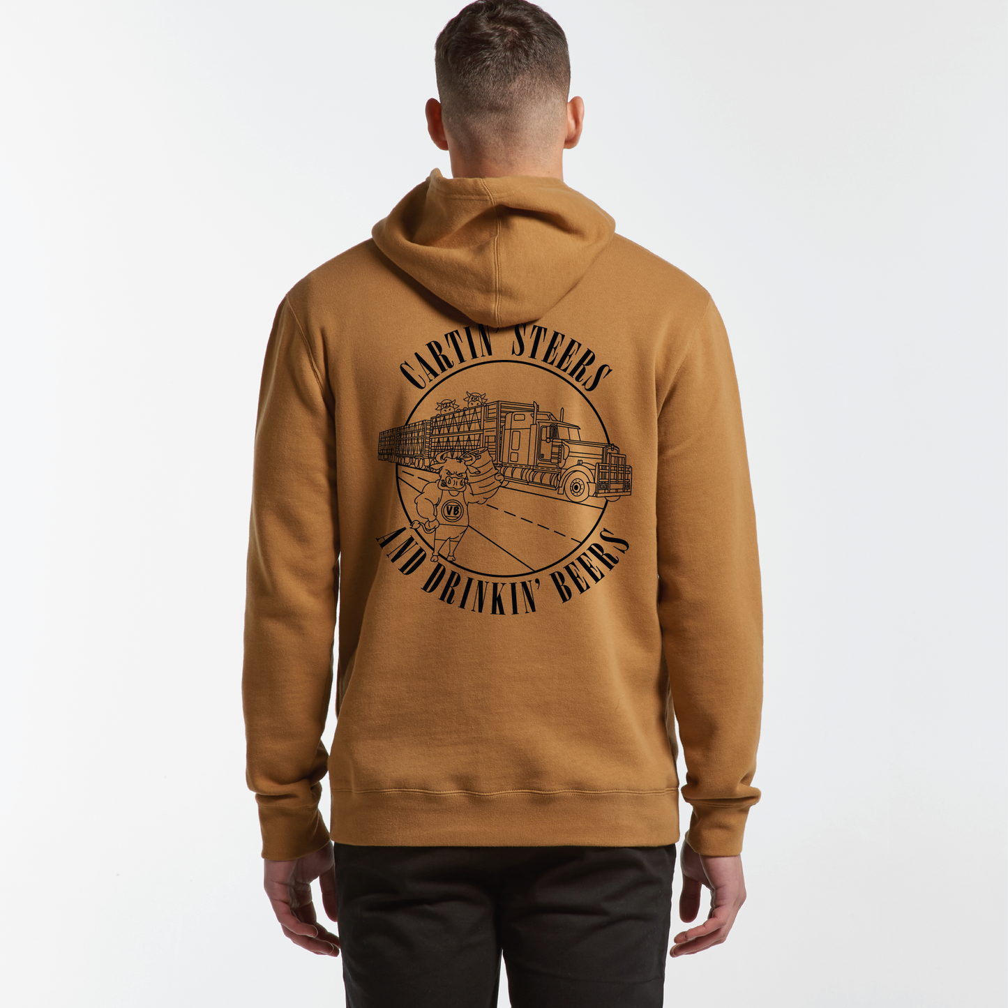 Cartin' Steers And Drinkin' Beers | Men's Hoodie