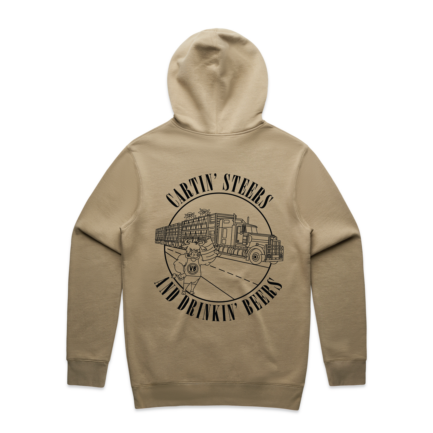 Cartin' Steers And Drinkin' Beers | Men's Hoodie