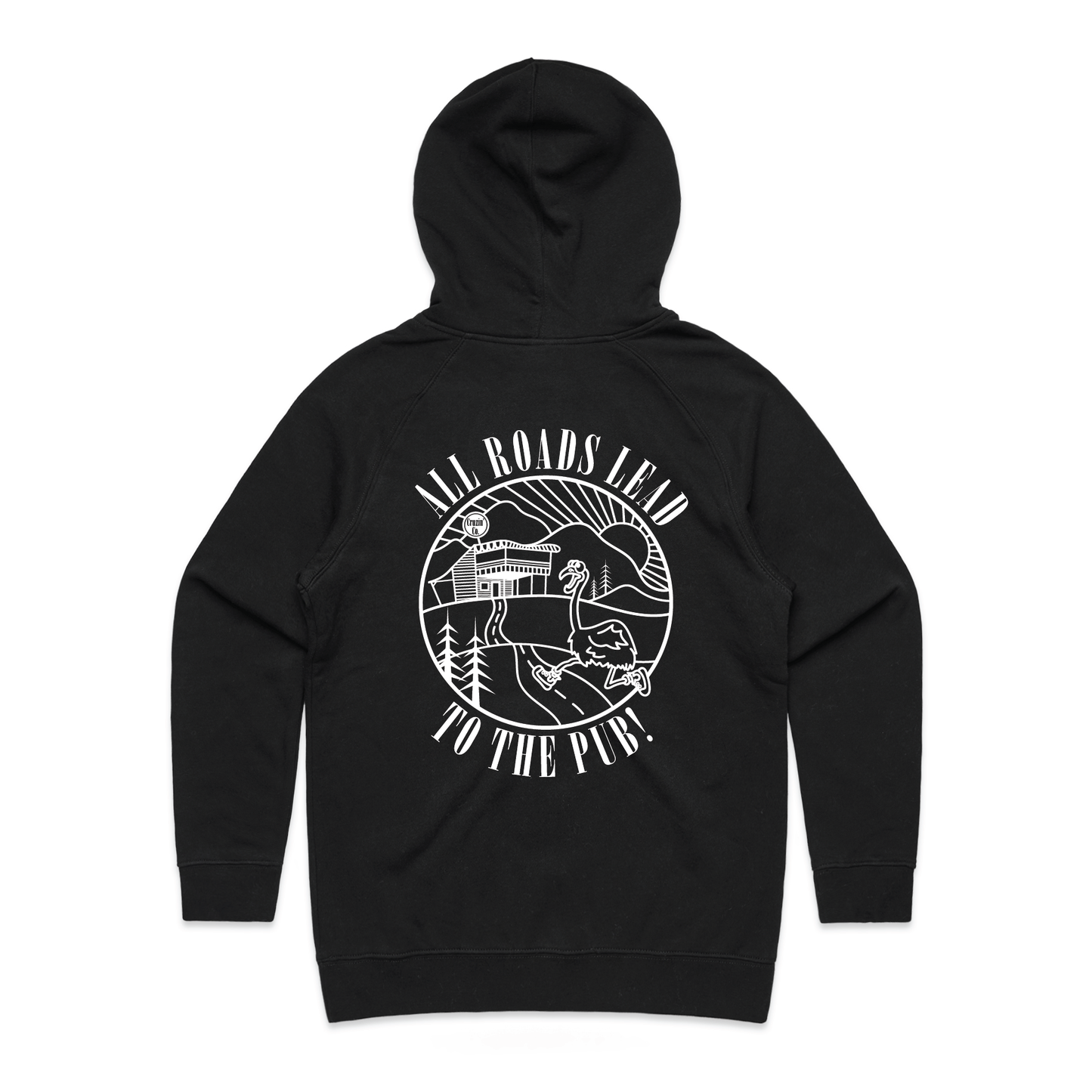 All Roads Lead To The Pub | Ladies Hoodie