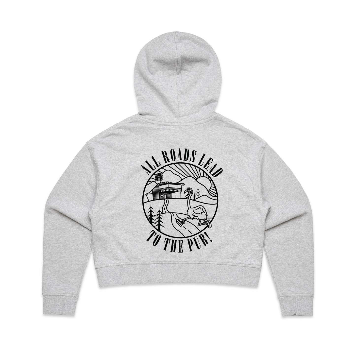 All Roads Lead To The Pub | Ladies Crop Hoodie