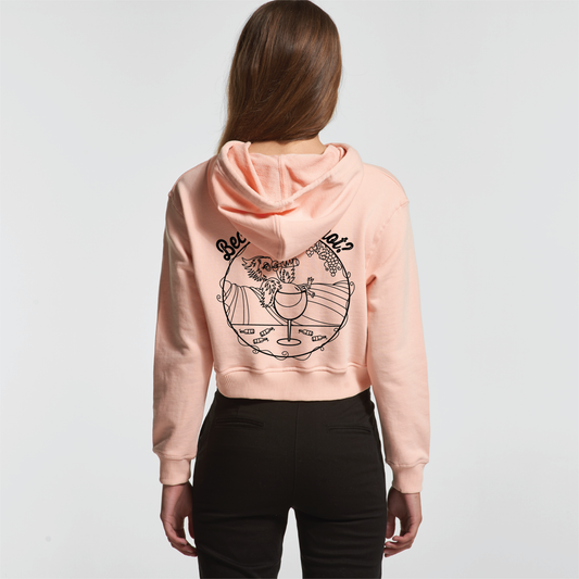 Because Wine Not? | Ladies Crop Hoodie