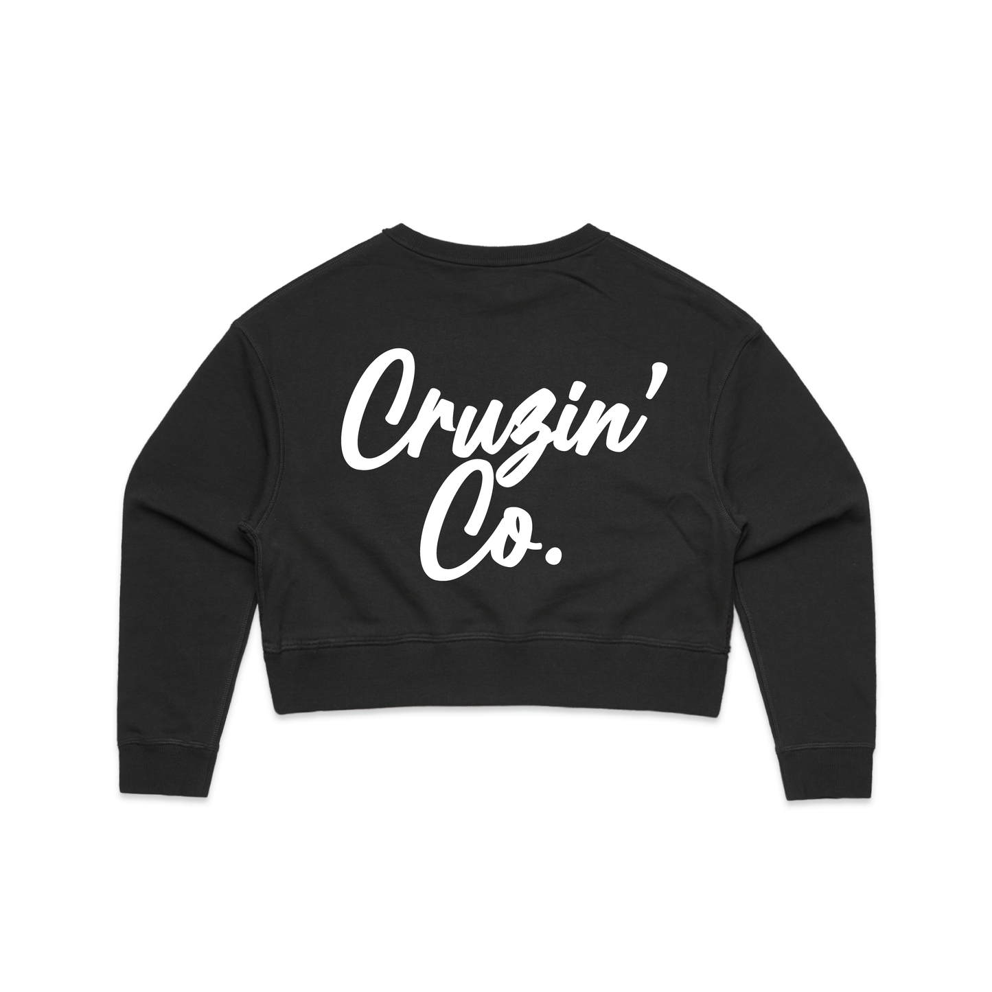 Cruzin' Co. Cursive Logo | Ladies Crop Crew