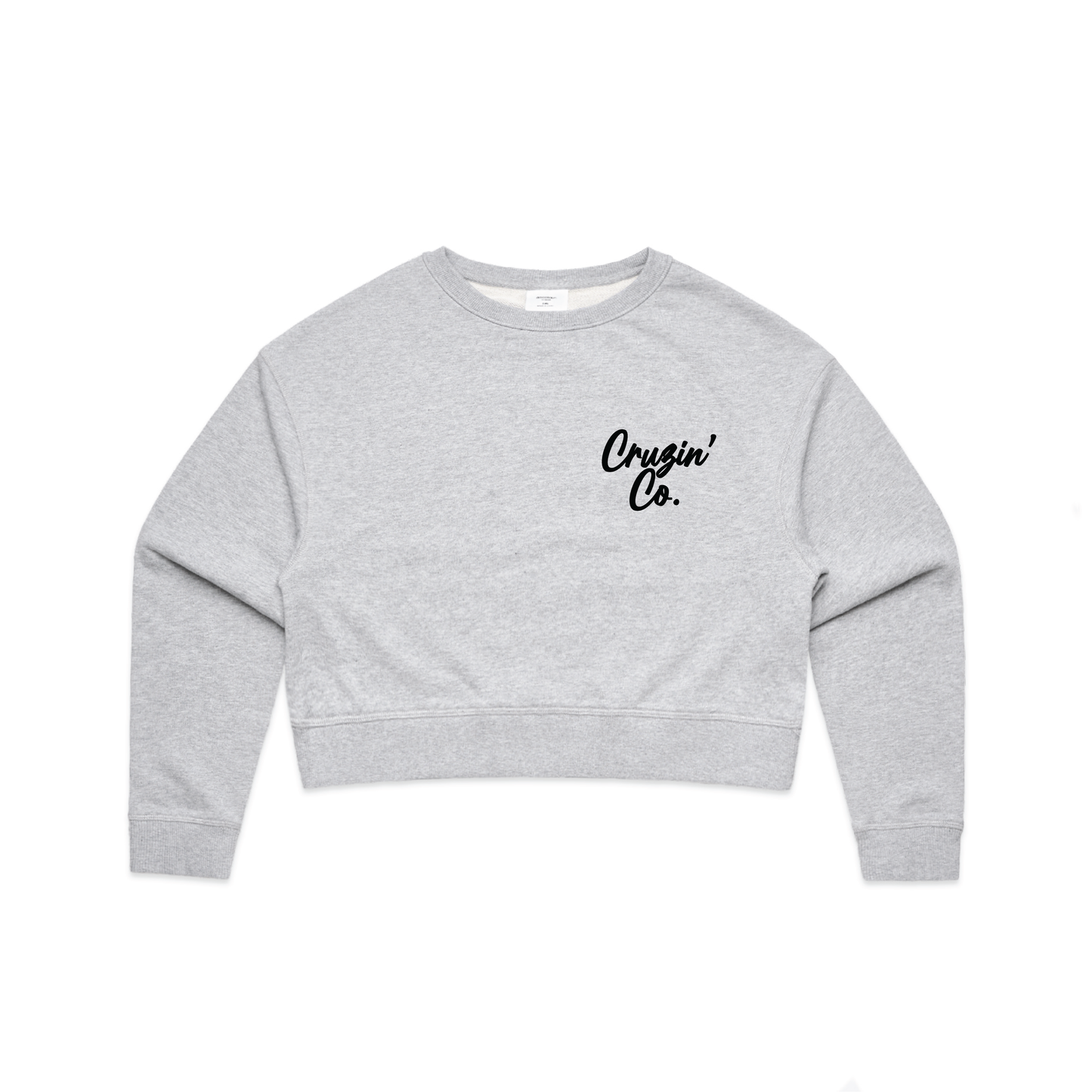 Cruzin' Co. Cursive Logo | Ladies Crop Crew