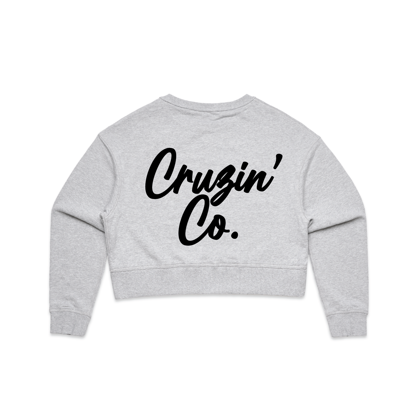 Cruzin' Co. Cursive Logo | Ladies Crop Crew