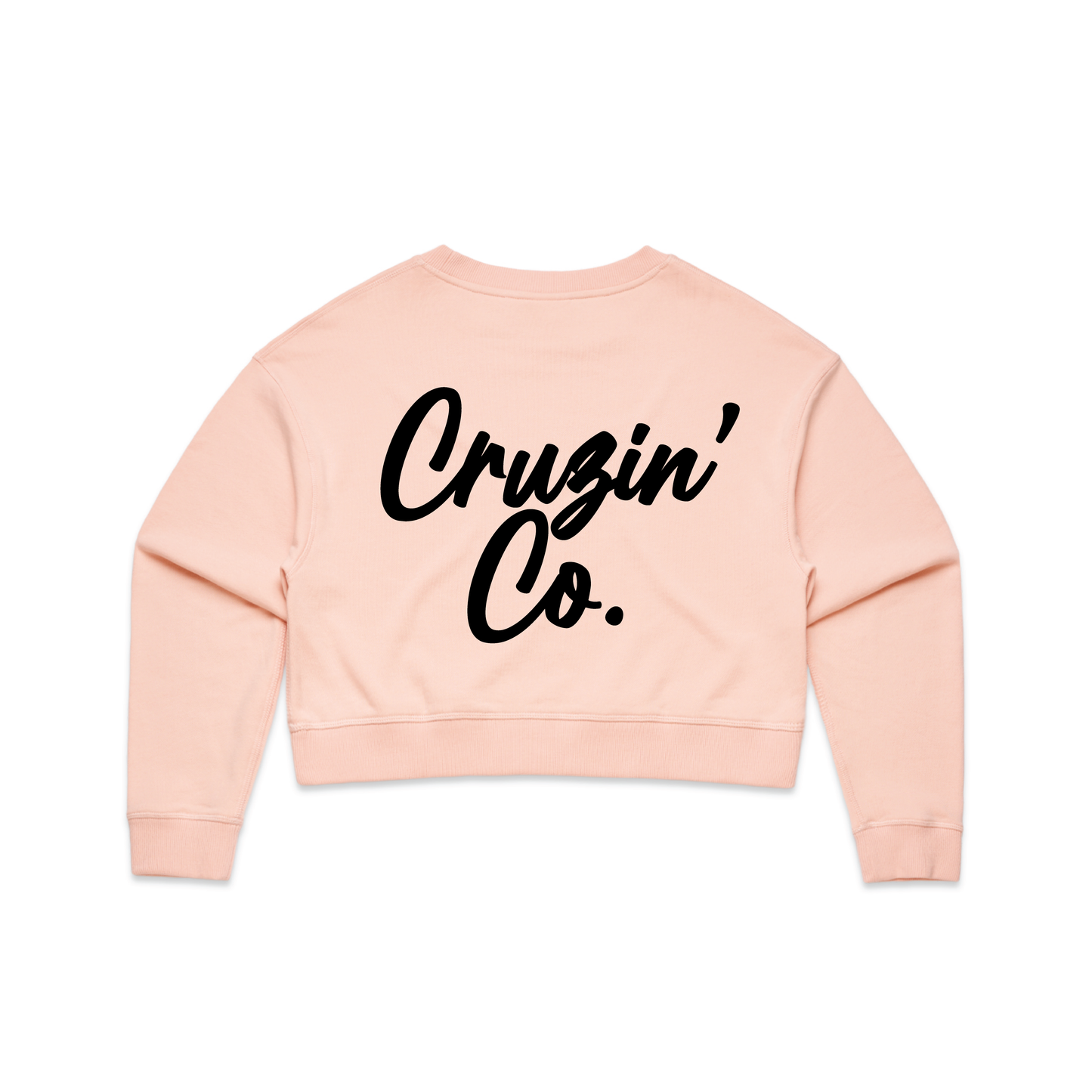 Cruzin' Co. Cursive Logo | Ladies Crop Crew