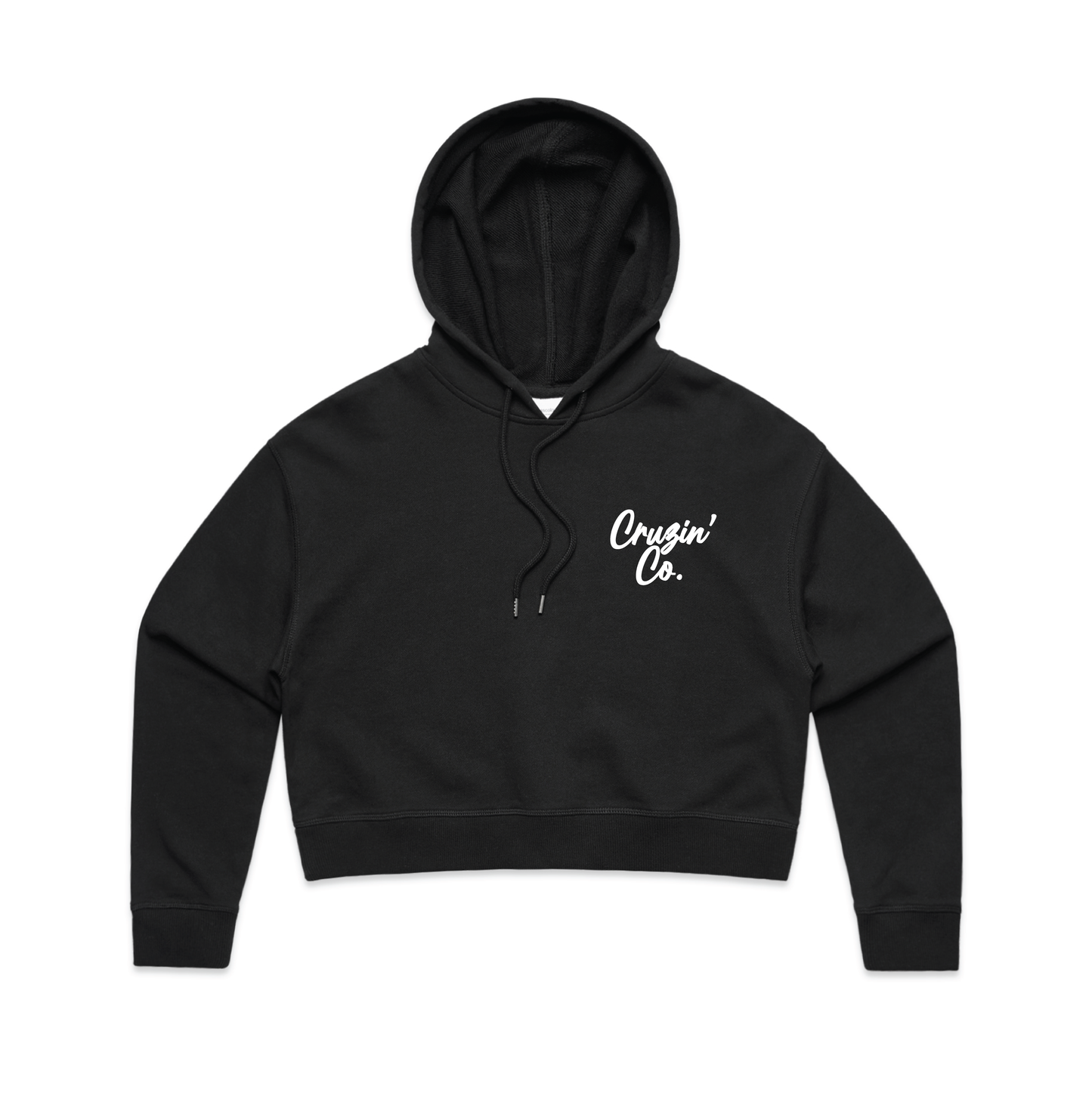 Cruzin' Co. Cursive Logo | Ladies Crop Hoodie