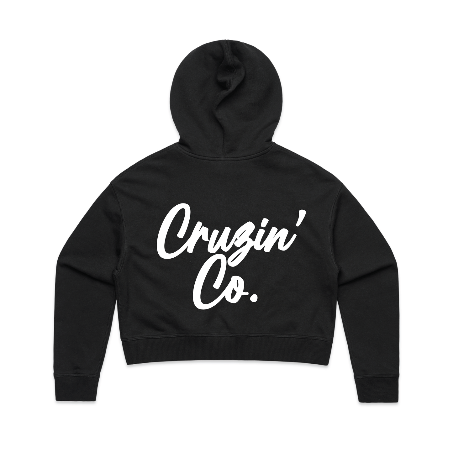 Cruzin' Co. Cursive Logo | Ladies Crop Hoodie